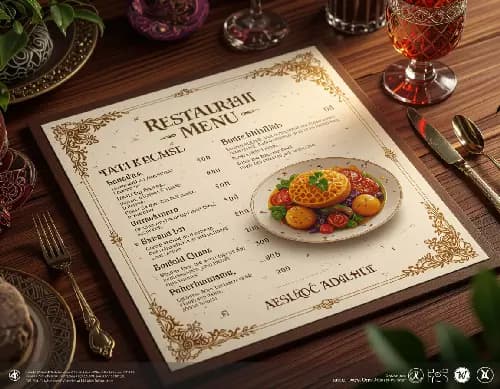 Печать меню для ресторана в Волгограде | Ламинация | АРКА